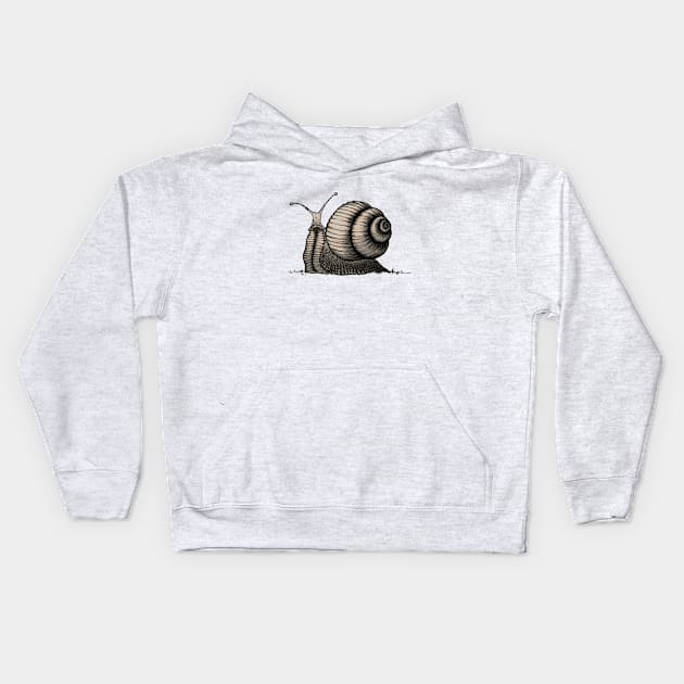 Snail Kids Hoodie by mangulica